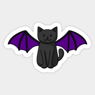 Bat Cat Sticker